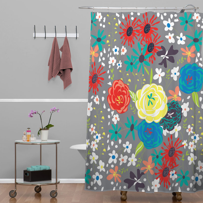 Brutus Floral Shower Curtain