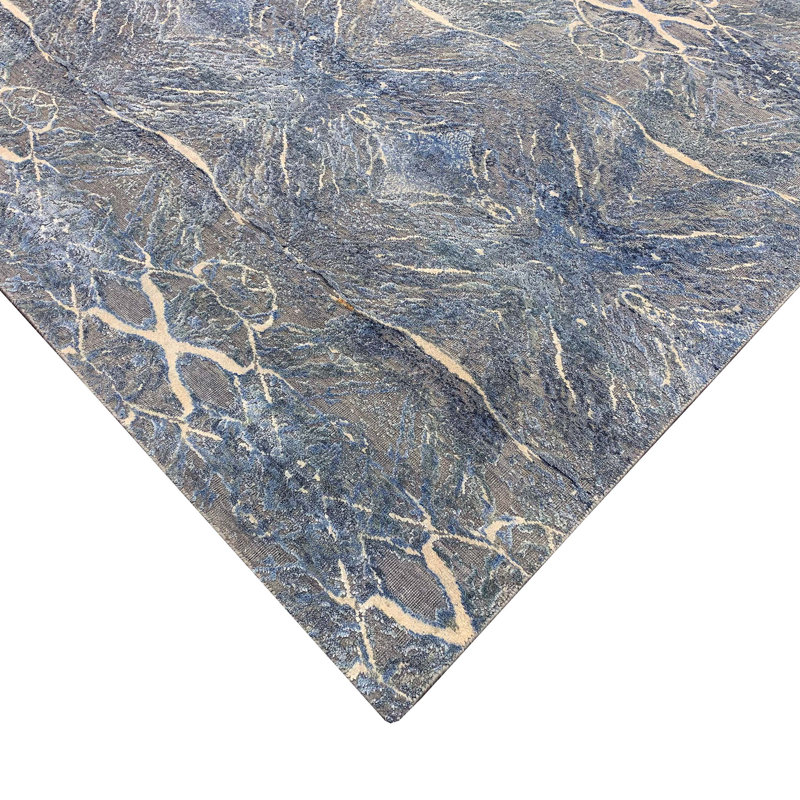 Ikat Area Rug, Rectangle 6' x 9'