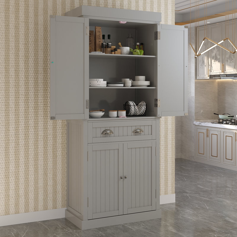 Balone 72'' Kitchen Pantry, Grey