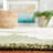 Meranda Blossom Hand Tufted Wool Cotton Floral Rug in Green/White-2091780356