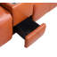 Ensemble de causeuse inclinable et modulaire en cuir italien Padua-110403332