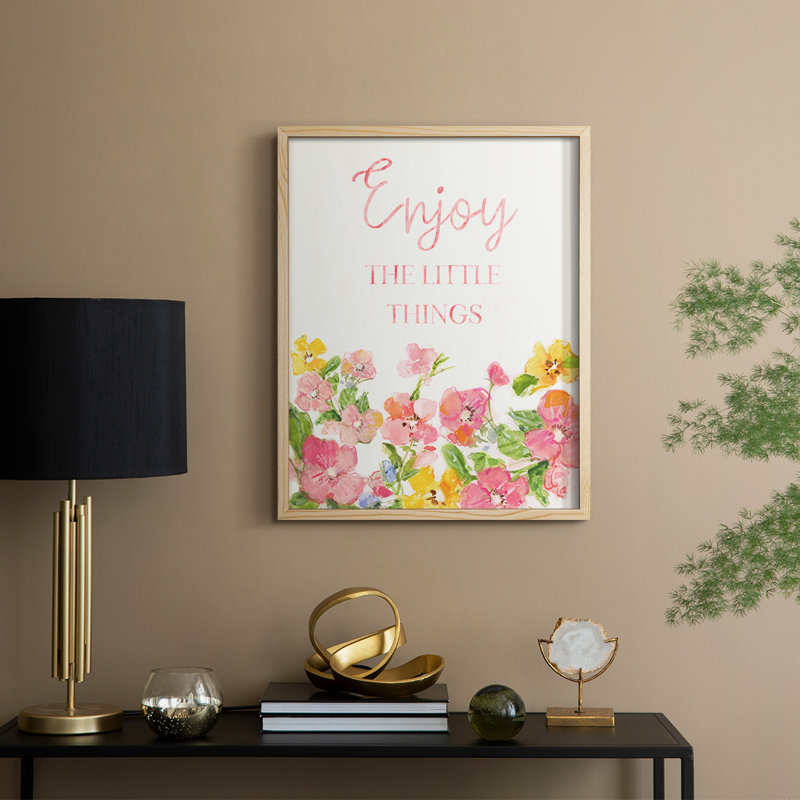 Little Things Framed Print - Solid Wood