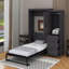 Lit escamotable simple avec garde-robe et tiroirs-771446524