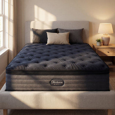 12 Inch King Mattress Cooling Gel Memory Foam Bed In A Box, Medium Firm & Pressure Relieving, Certipur-us Certified - Black