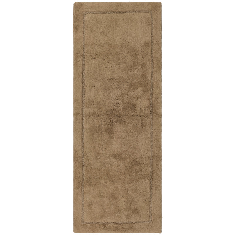 Tapis pour salle de bain Kalb, L 27 po x L 45 po, Taupe