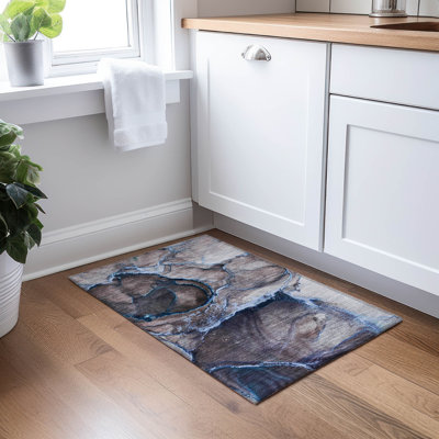 Alfonzo Washable Abstract Indoor / Outdoor Rug
