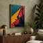 Geometric Guitar Mid-Century - Wrapped Canvas-265652306-265652307