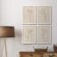 Floral Contour Study I - Ensemble de 4 reproductions d'art sur toile encadrées-511999915-511999916