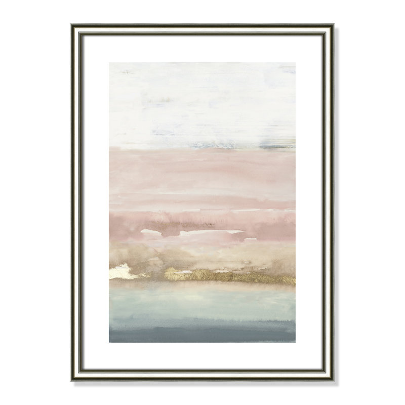 Cotton Cany Horizon Cotton Candy Horizon - reproduction d'art, H 23 po x l 17 po x P 0,875 po, Papier avec cadre argenté