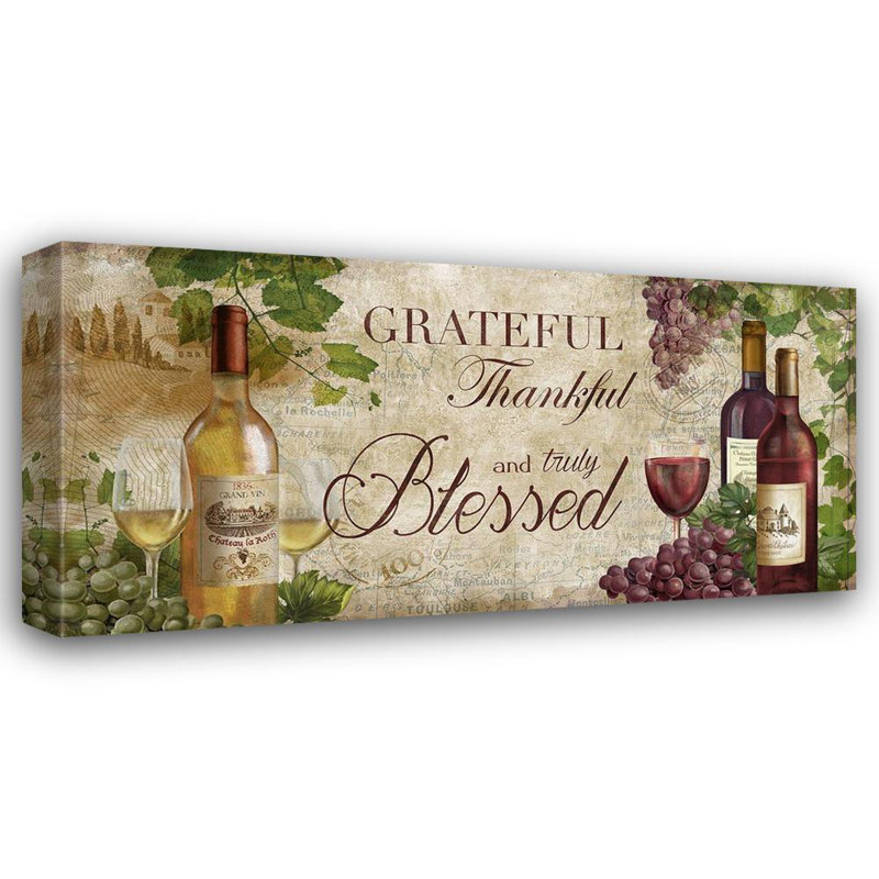Art Direct Knutsen, art sur toile tendue avec galerie Conrad: Grateful Wine, H 14 po x l 24 po