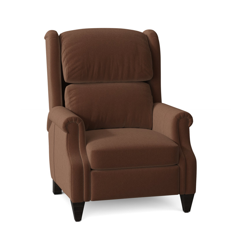 Walsh Recliner, Cobblestone, Anilina Cacao Genuine Leather, Manual