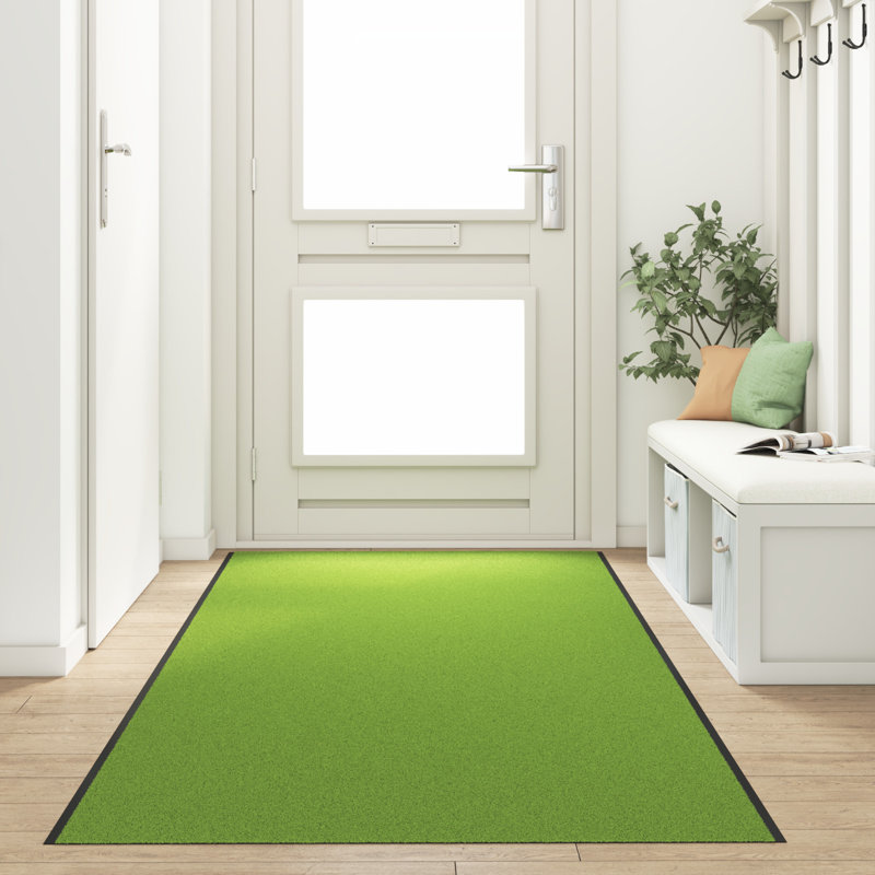 Non-Slip Doormat, Green, 120 x 350 cm