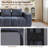 Modular Sofa Set With Ottoman, Compressed No-Frame Boneless Sectional-134961845-134429459