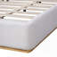Structure de lit en tissu avec tête de lit tapissier Boucle-26868684