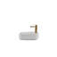 Lavabo de comptoir rectangulaire en céramique, finition blanche, certifié CUPC | Idée de cadeau