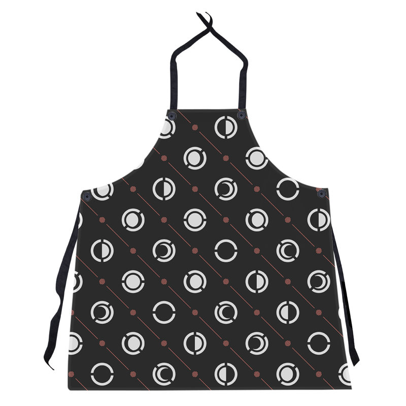 Skeffingt Bib Apron, Black/Red