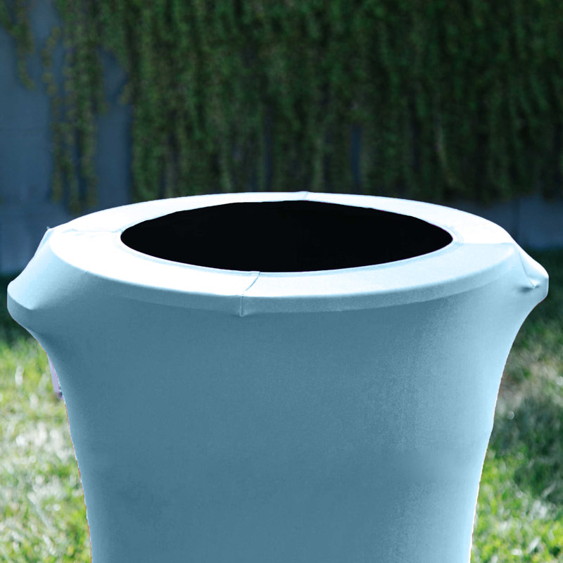 Housse pour poubelle Spandex, Bleu pâle