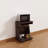 Utility Cart Microwave Cart Kitchen Cart Computer Cart One Gliding Shelf Two Shelves Rounded Corners Mobile On Rolling Castor Wheels Red Cocoa Espresso Color(No Include Stool)