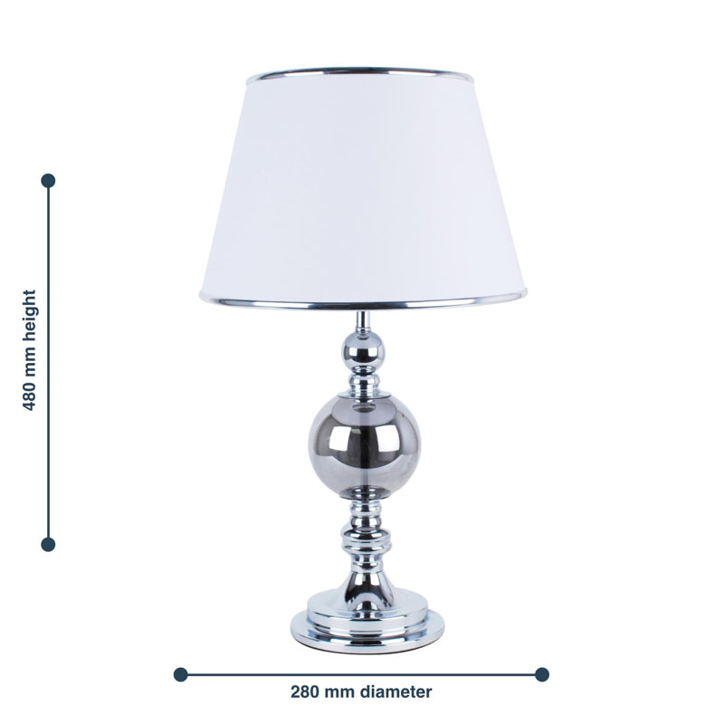 Kanli Metal Table Lamp, White