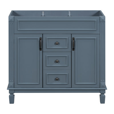 36 Inch Modern Bathroom Vanity Cabinet, 2 Soft Closing Doors, 2 Drawers, Sink Not Included | Gift Idea
