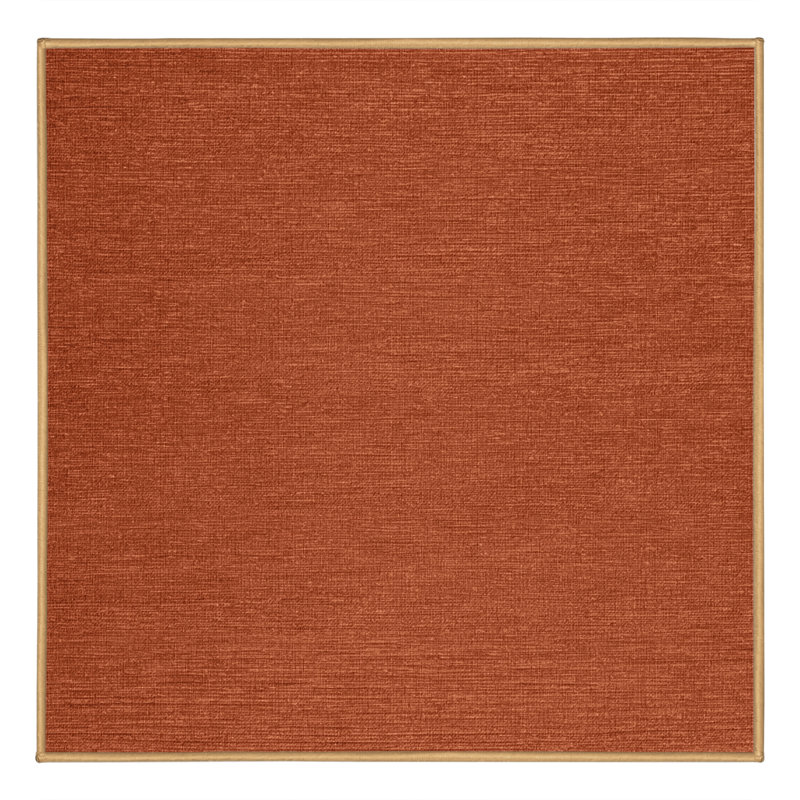 Tapis brun uni lavable à la machine, Carré 4 pi