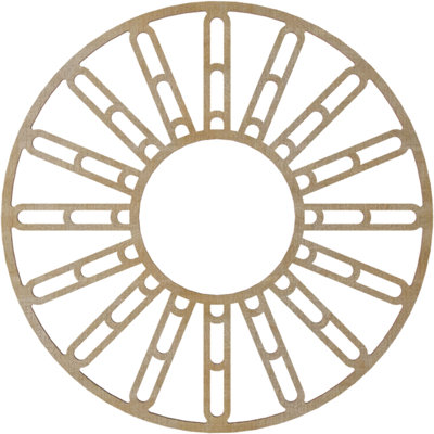 Médaillon de plafond en bois Hale