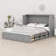 Lit escamotable Murphy avec tiroir et ensemble de prises et ports USB, structure de poulie