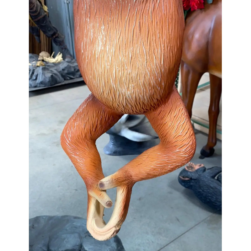 Baby Orangutan Life Size Statue