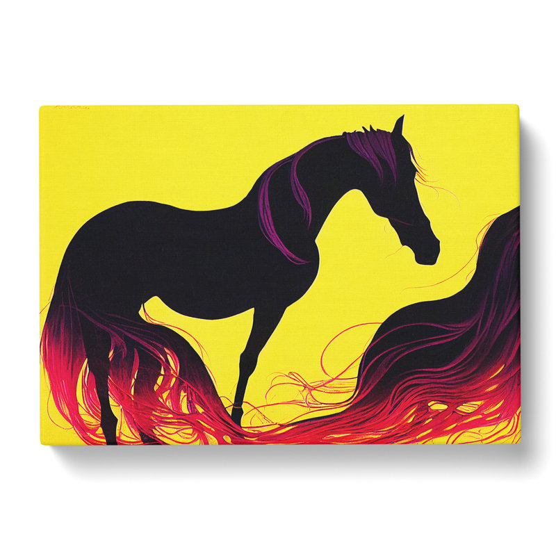 Masterful Horse Abstract - Wrapped Canvas, 40cm H x 60cm W x 3cm D