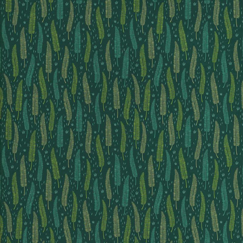 Tissu de feuilles exotiques, l 58 po x L 72 po