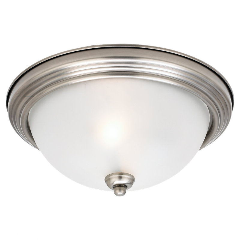Geary Three Light Ceiling Flush Mount from Generation Lighting , White, No