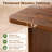 47.2" Modern Farmhouse Coffee Table with Solid Pine Legs & Rounded Corners-1454632536