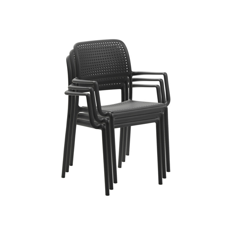 Bora Outdoor Dining Armchair, Anthracite