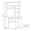 Deux bureaux d'écriture, huche, tiroir simple et armoire, six tablettes