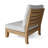 Teak Patio Sectional with Cushions