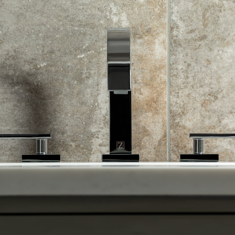 Studio Bliss Widespread Bathroom Faucet with Drain Assembly, Chrome