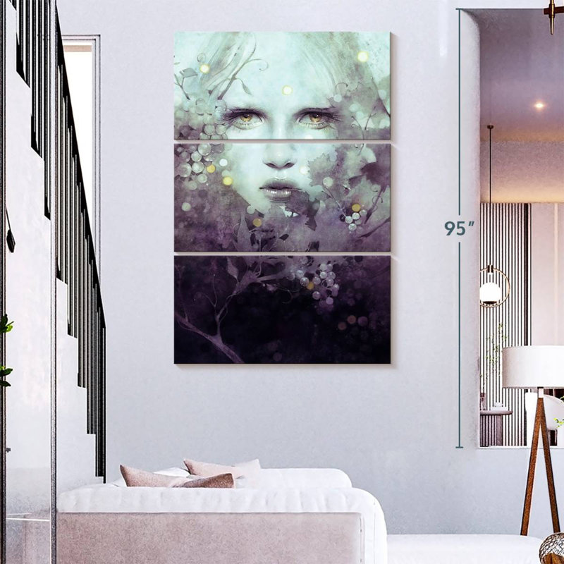 Leisha Queen Vine, 74" H x 48" W