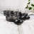 BergHOFF Essentials 5Pc Non-Stick Hard Anodized Cookware Starter Set With Glass Lids, Black