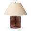 Saylor Table Lamp-Brown Cast Glass