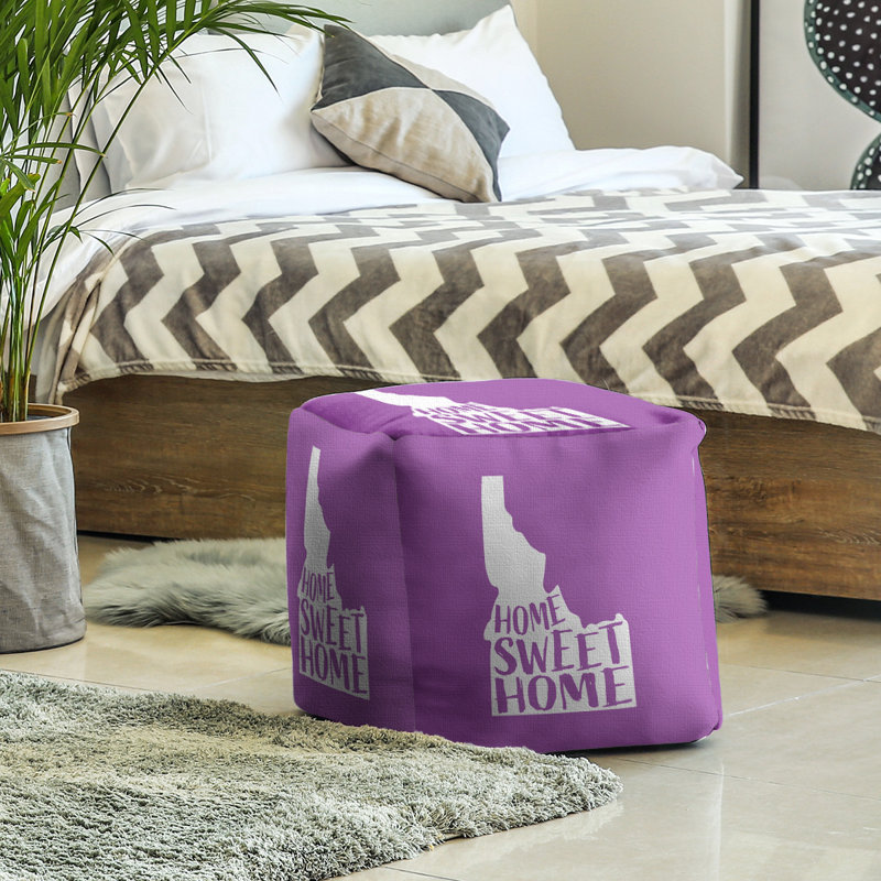 Repose-pieds à cubes idaho the home, Violet