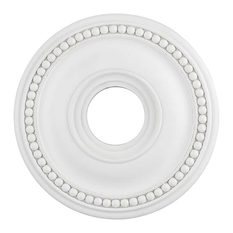 Médaillon Cavandale, Blanc, H 1,5 po