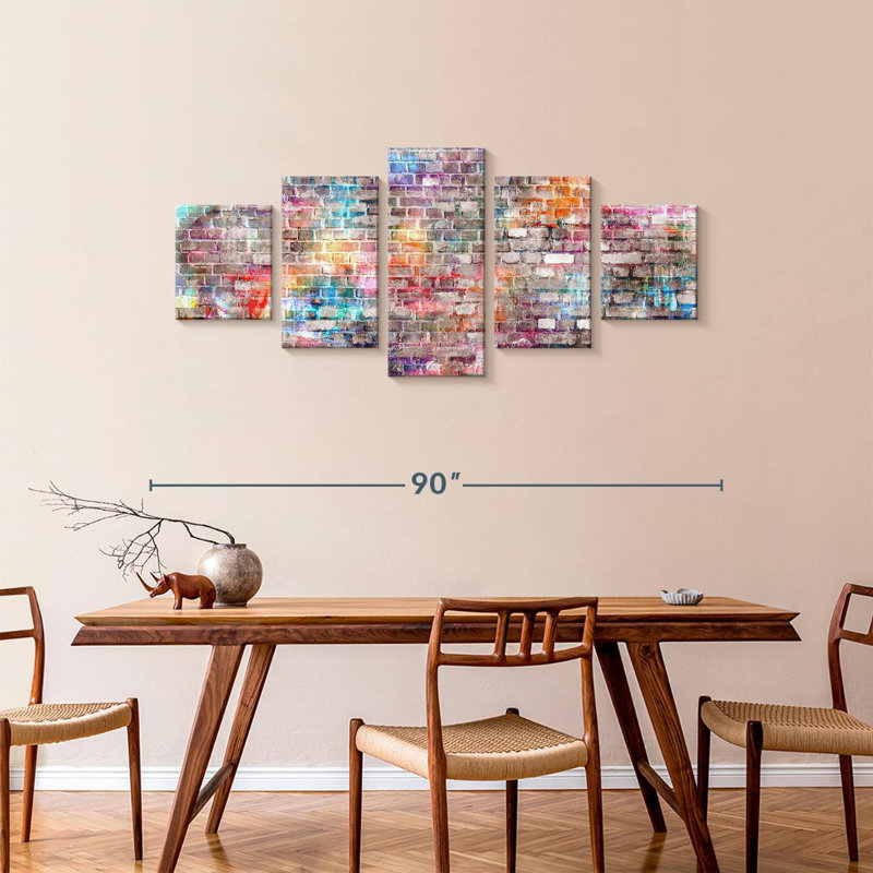 Brick Wall, 36" H x 80" W
