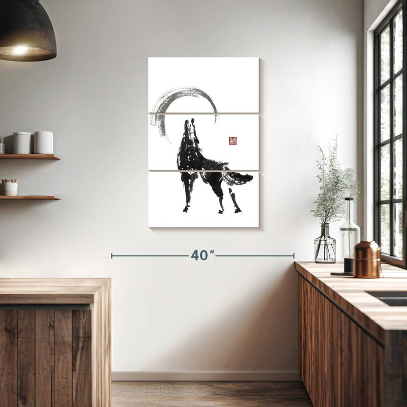 Loup japonais Brampt, H 38 po x l 24 po