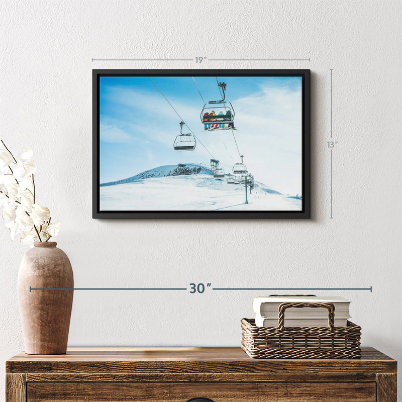 Impression sur toile de station de ski, H 13 po x l 19 po