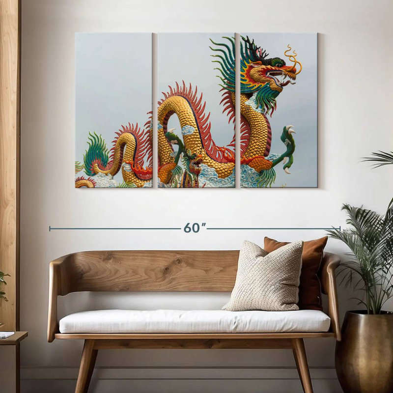 Dragon coréen Kelan, H 32 po x l 50 po