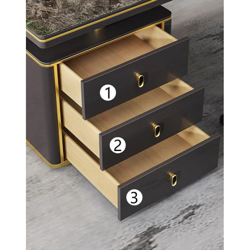 Autiana Executive Desk, 70cm H x 140cm W x 75cm D