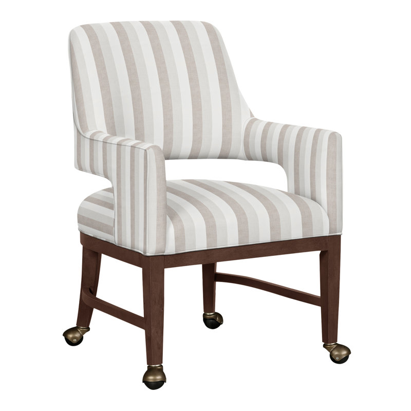 Chaise avec accoudoirs Josie Grande, Lin Perigold Direction, Noyer