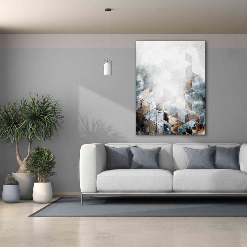 «Cubes Magic» par Design Fabrikken, estampe numérique sur toile, H 54 po x l 40 po x P 1,5 po