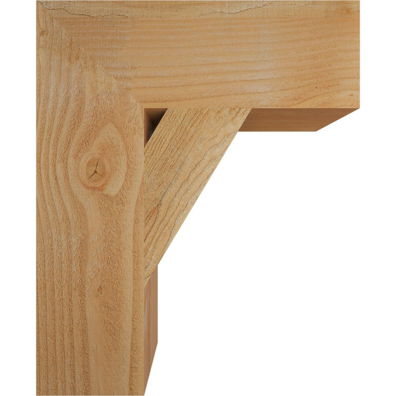 Support de bloc traditionnel, Douglas (sciage brut), H 22 po x l 6 po x P 18 po