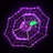 4 ft. Outdoor Animated Spider Web - Purple Web